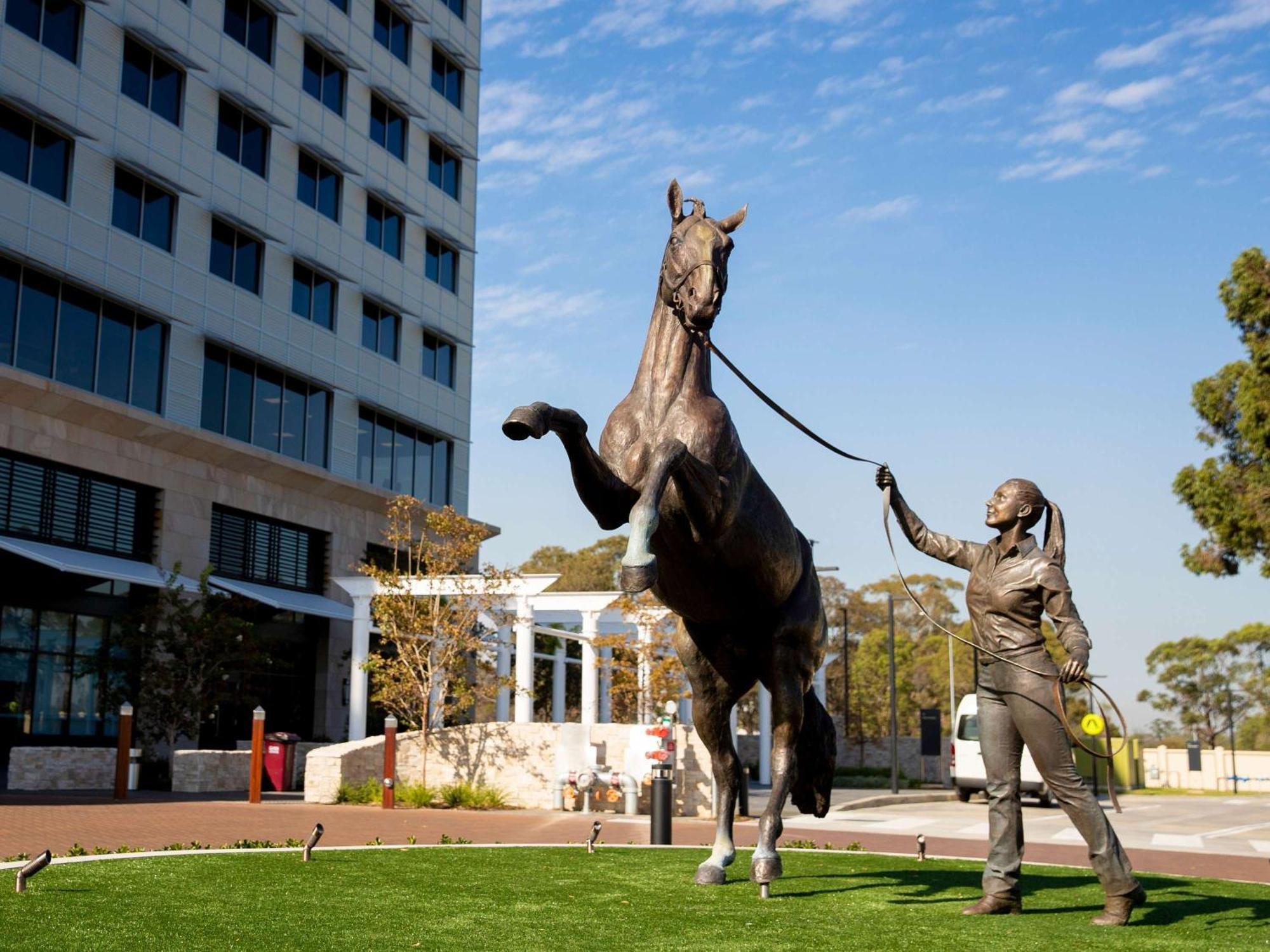 The William Inglis Mgallery Warwick Farm Bagian luar foto Statue of Black Caviar at the Melbourne Racing Club